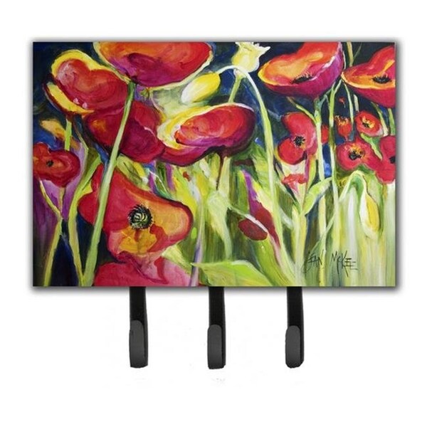 Carolines Treasures Carolines Treasures JMK1121TH68 Red Poppies Leash & Key Holder JMK1121TH68 - main